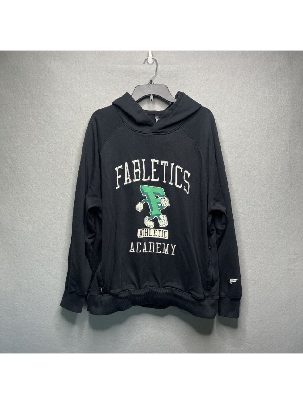 The Year Round Terry Hoodie Fabletics Mens Black XXL Cotton Blend